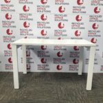 120cm White Desk Top With Metal Legs