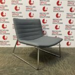 Grey Fabric 'Narbutas' Reception Lounge Chair