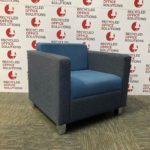 Blue/Grey Fabric Reception Chair