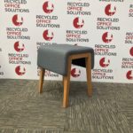 Grey Fabric Stall With Wooden Legs