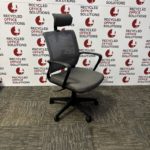 Grey Mesh Back operator Chair with Headrest
