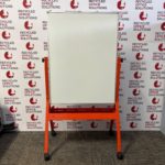 Large Mobile Whiteboard on Orange Frame