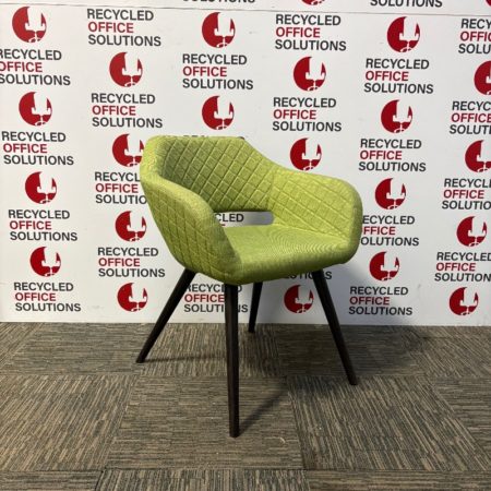 Green Fabric Reception/Meeting Chair