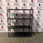 Black 4 shelves Storage Unit
