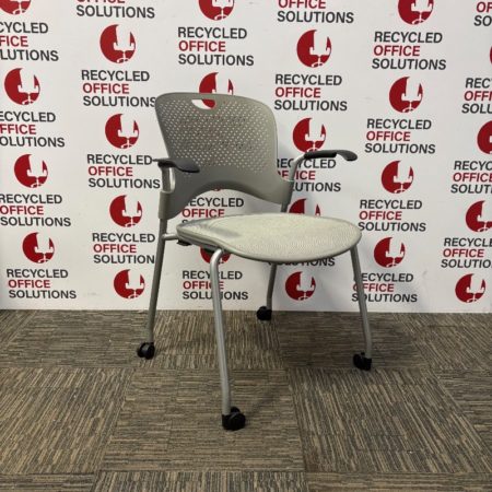 'Herman Miller Caper' Stacking Meeting Chair on Wheels