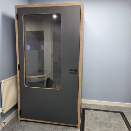 Grey 1 Person Phone/Workstation Both