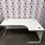 180 cm White Right Turning Desk