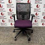 Purple/Black Operator Chair -Black Frame