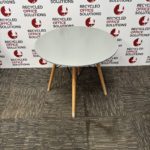Grey Round Table With Wooden legs