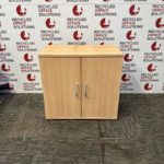 Oak 2 Door Mid Height Storage Unit