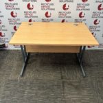 120cm Oak Desk With Cantilever Legs