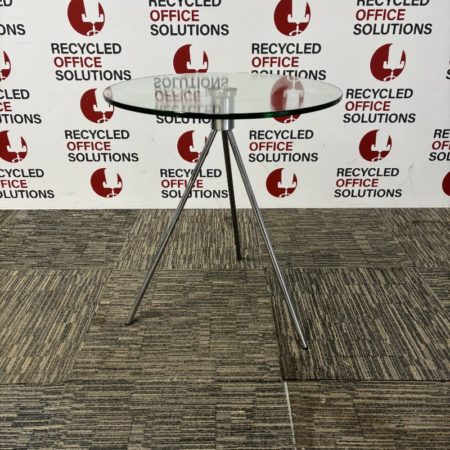 50cm Glass Round Coffee Table