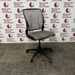 Grey Operator Chair With No Arms
