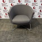 Grey "connection" Reception Chair