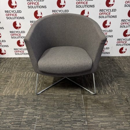 Grey "connection" Reception Chair