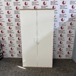 Tall White/Oak Storage Unit