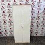 Tall Lime White And Oak Storage Unit