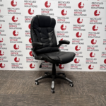 Black Leather Effect Operator Chair