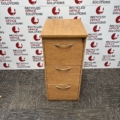 Rustic Oak 3 Drawer Fling Cabinet