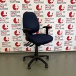 Dark Blue 3 Lever Operator Chair