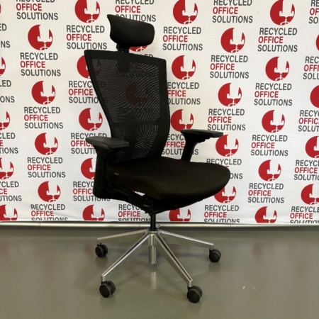Black Mesh Back 'Bestuhl' Operator Chair with Headrest