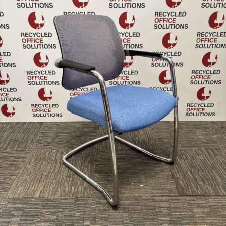 Blue mesh Back Meeting Chair