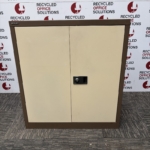 Mid Height Brown And Beige Storage Unit