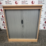 Half Height Oak And Grey Storage Unit