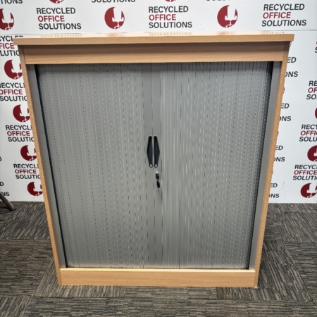 Half Height Oak And Grey Storage Unit